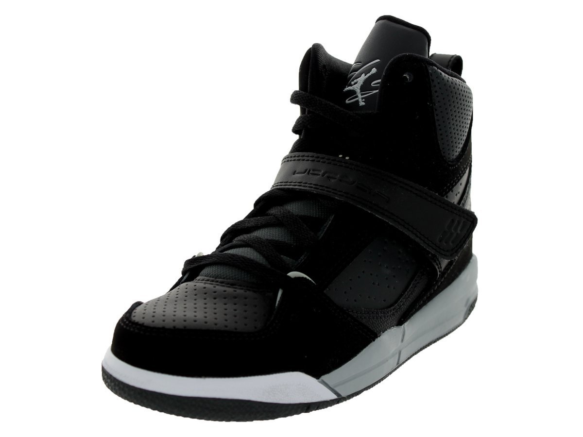 Jordan Flight 45 High Black/Vivid Pink-Vivid Pink-White (10.5 M US Little Kid)