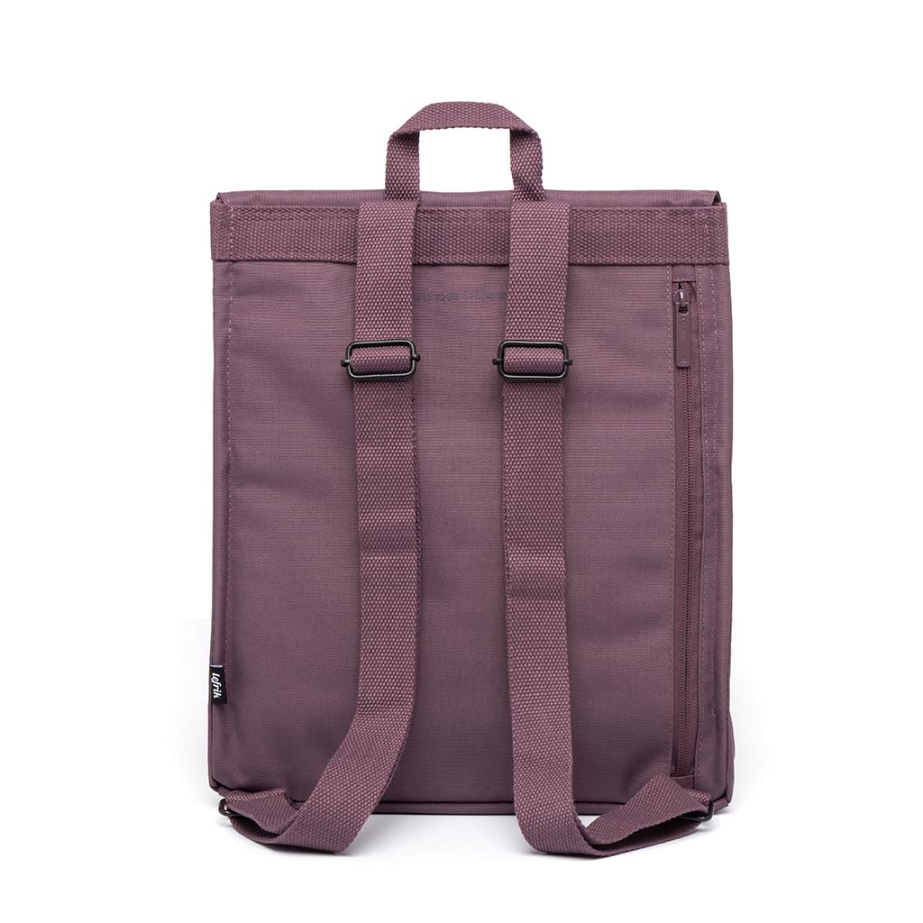 Lefrik - Mochila Handy Mini - Backpack Compacta Ordenador Portátil 13 Pulgadas - Ligera reciclado 100% - (Maroon)