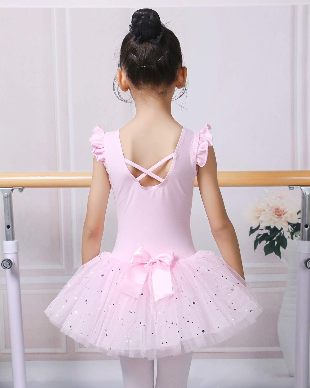 BAOHULU Ballet Leotards for Girls Full Skirted Dance Tutu Dress Party Costumes - Image 4
