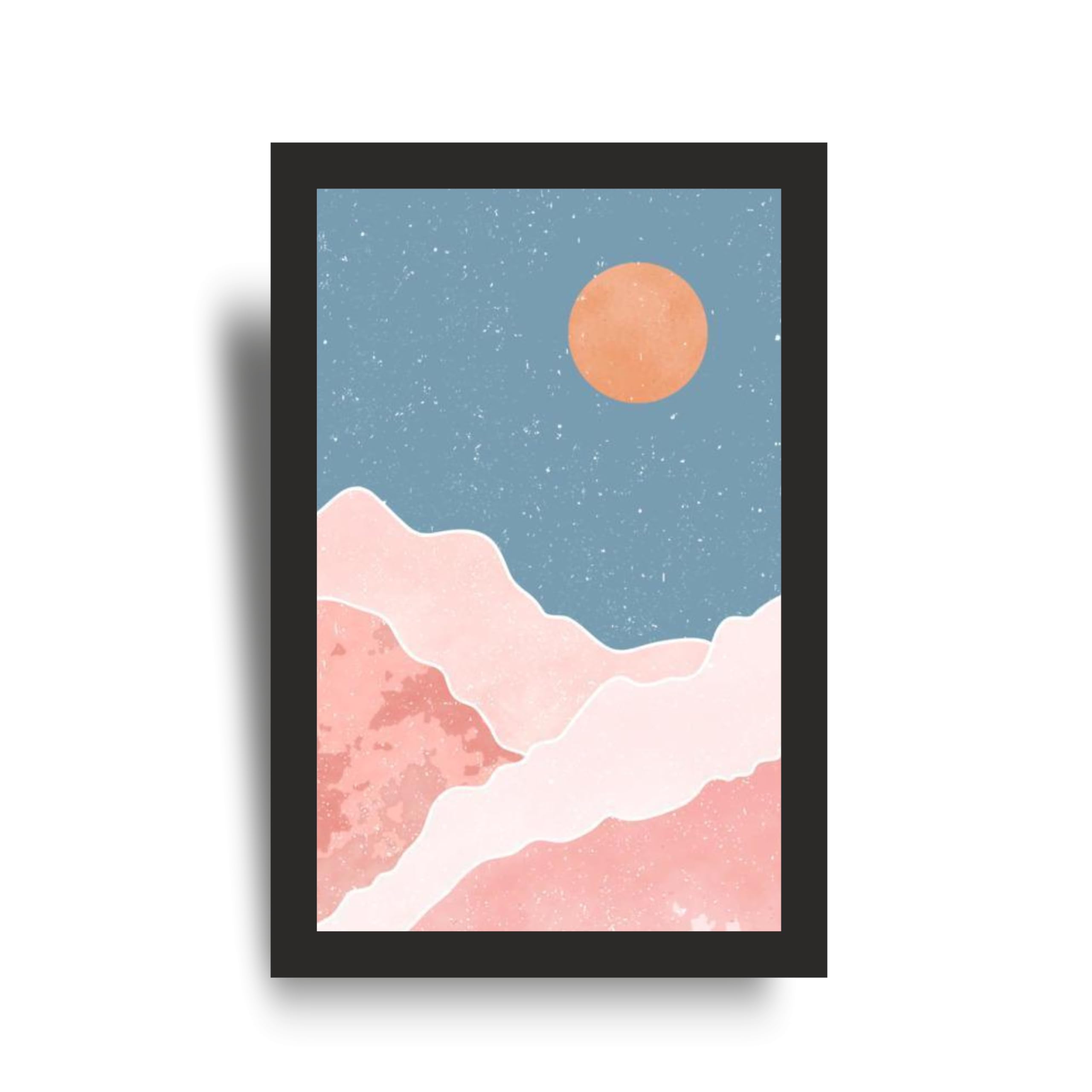 Minimal Moon & Ocean Landscape Wall Art Set of 3 Frames – view 2