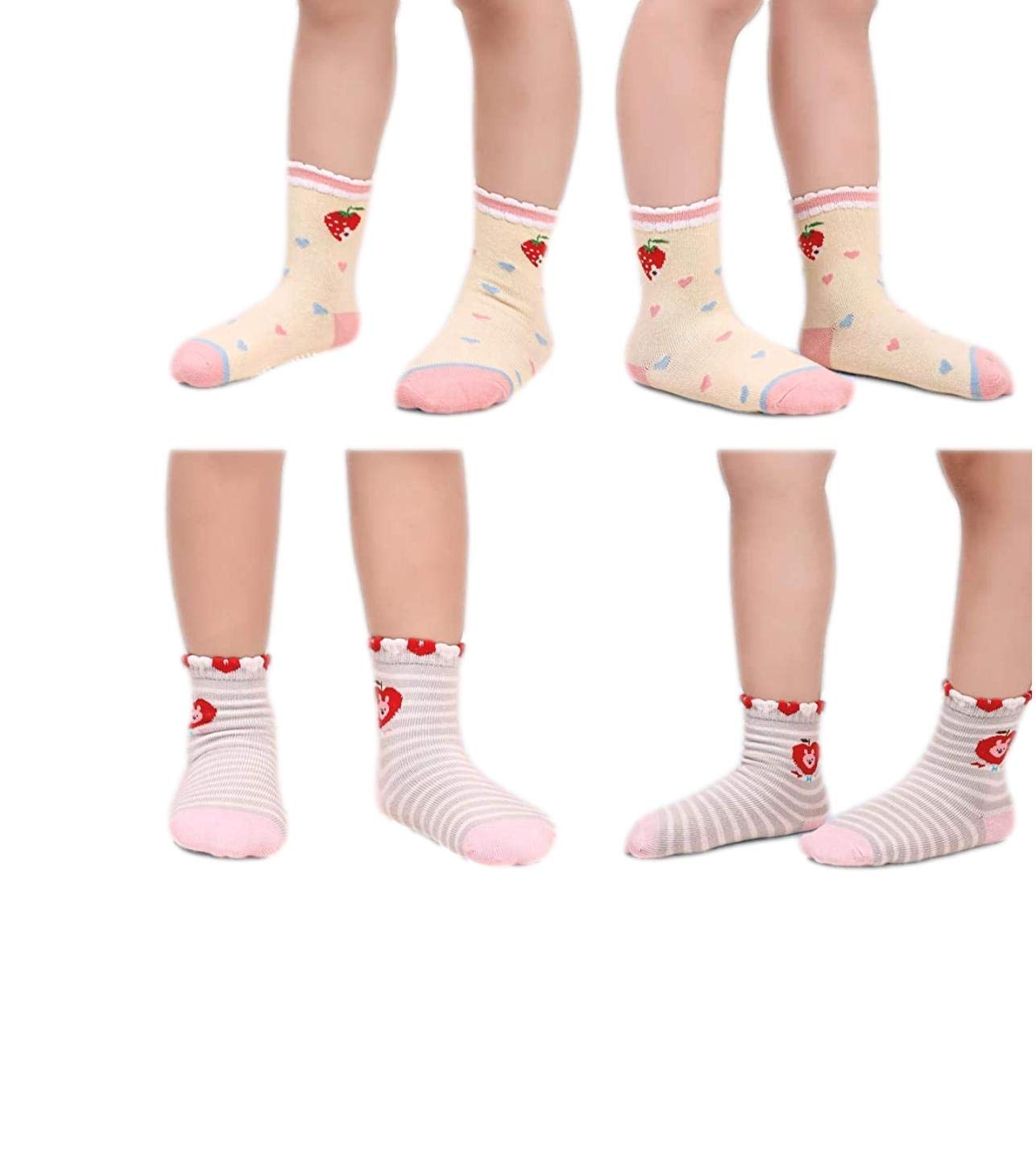 heartbury Baby's Anti Slip Cotton Regular Socks (AM-07022001_Multicolour) 3
