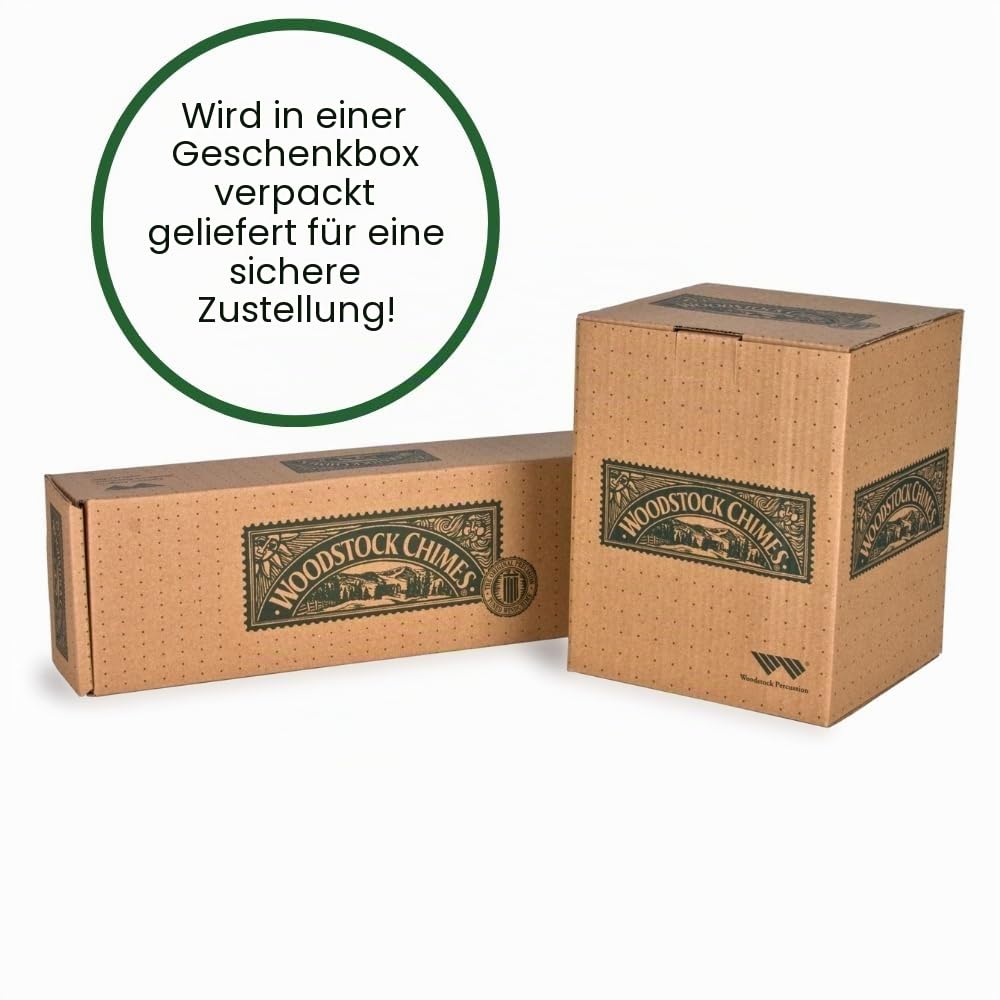 Woodstock Chimes Signature Collection, Bells of Paradies, Antik-Silber, 111,8 cm, Dekor-Designs, Windspiel für Outdoor, Terrasse, Haus oder Gartendekoration (BPLAS)