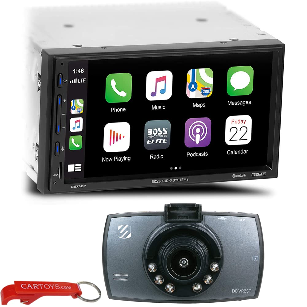 BOSS Elite BE7ACP Car Stereo & 1080p Dash Camera Bundle
