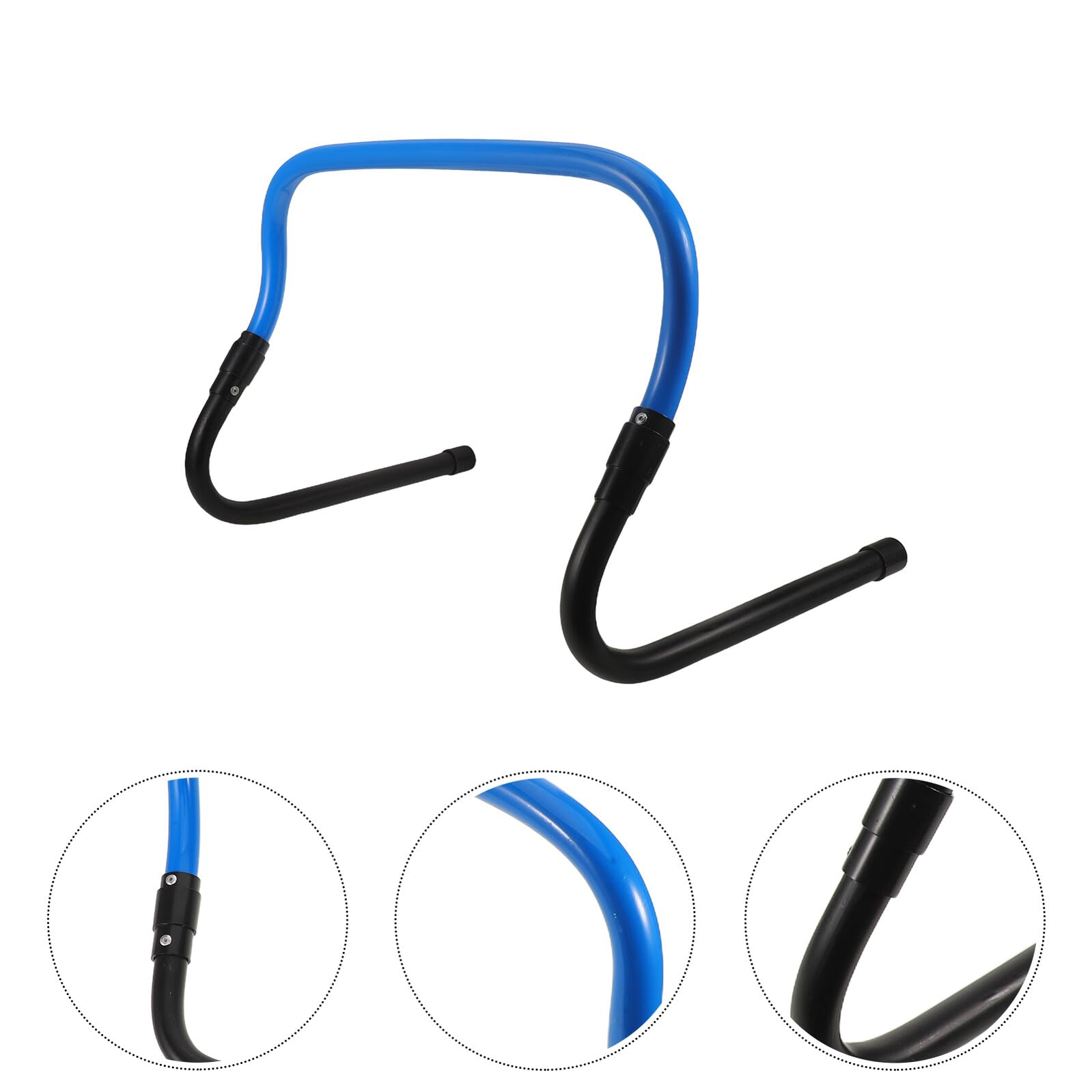 Mikinona Vallas de Agilidad Ajustables para Entrenamiento de Velocidad Obstáculos para Fútbol y Baloncesto Desmontable Amarillo y Negro para Deportistas