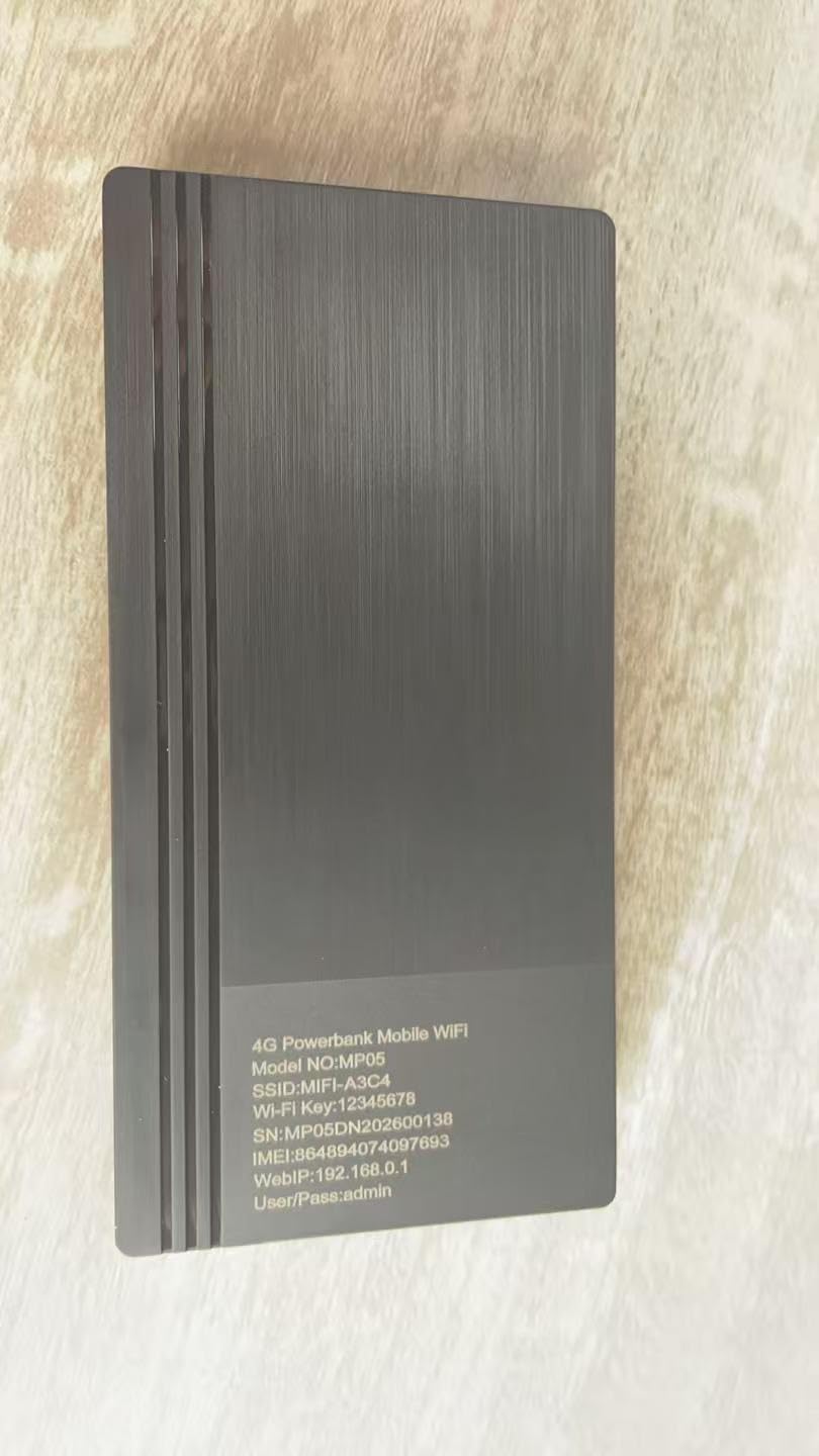 Router Wi-Fi mobile 4G LTE, hotspot, WiFi portatile, router WiFi mobile, dual chip, WiFi 6, batteria da 10000 mAh, scheda SIM, slot SIM sbloccato, per viaggi, casa (solo UE)