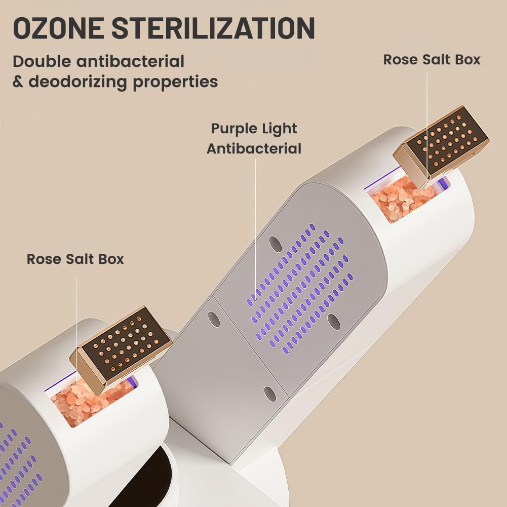 flintronic Secador de Zapatos Eléctrico Secador, Antibacteriano Calentador Eléctrico Temporizador, Plegable para Guantes, Zapatos, Fútbol, Calcetines