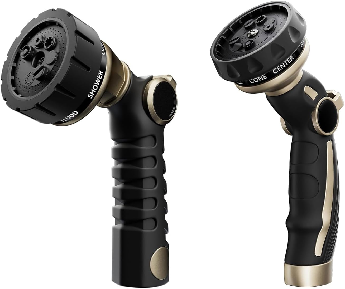 RESTMO Heavy Duty Hose Nozzle, Metal Garden Water Hose Sprayer, Thumb Control, On Off Valve, High Pressure Nozzle Sprayer for Watering Plants, Car and Pet Washing