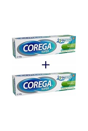 Corega Süper Protez Yapıştırıcı Krem Naneli 40gr x 2 adet