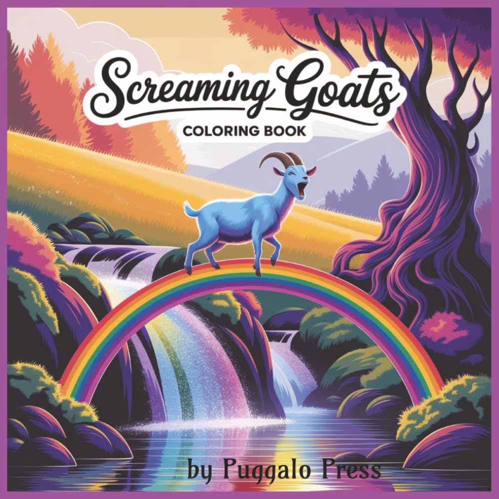 SCREAMING Goats Coloring Book