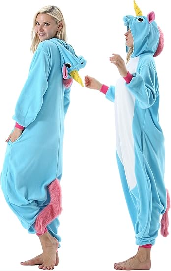 DarkCom Disfraz de Animal Unisex para Adulto Sirve como Pijama o Cosplay Sleepsuit de una Pieza