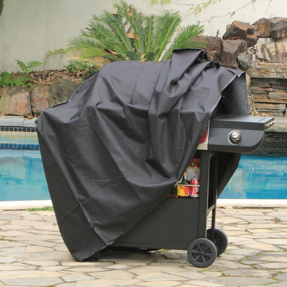 Wytrzymały pokrowiec na grilla 82 cm – wodoodporny zewnętrzny pokrowiec na grill gazowy do dwóch palników z regulowanymi paskami bocznymi – łatwa w instalacji, trwała ochrona grilla