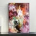 Produktbild SHATSS Poster Auf Leinwand Bunte Blumenkunst Deko Wohnzimmer,Modern Leinwandbild,Leinwand Bilder Poster,Wanddeko,Wandbilder Schlafzimmer,Deko Aesthetic,Ohne Rahmen