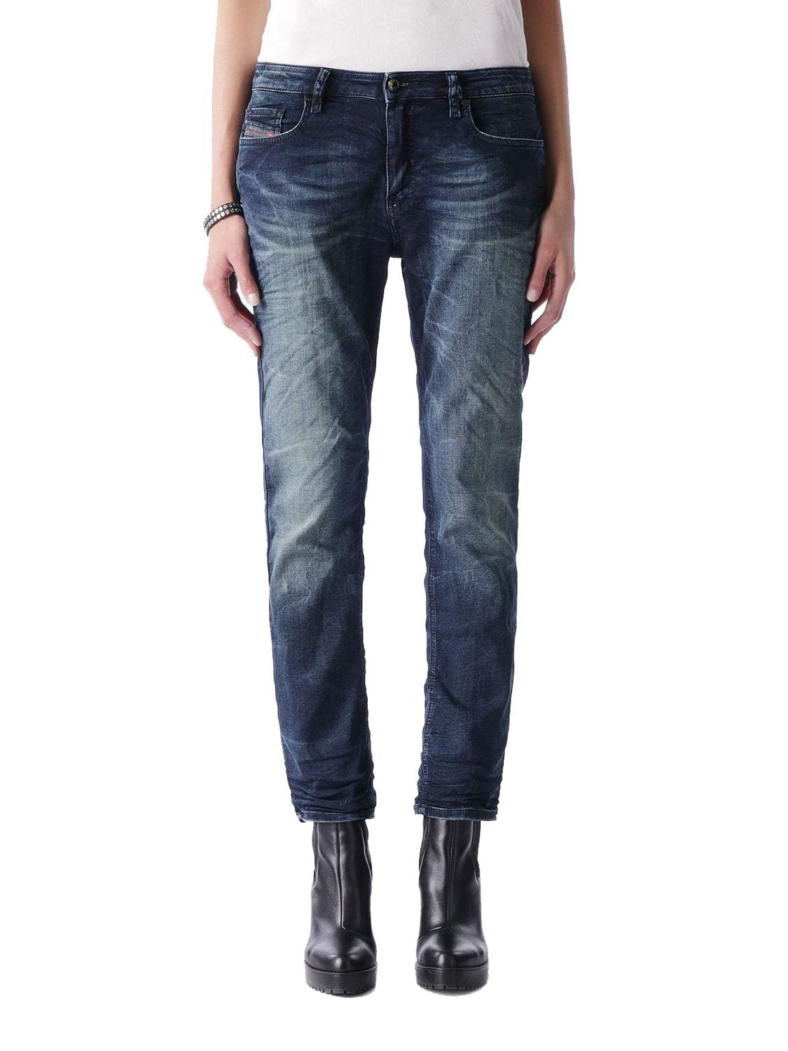 Diesel Women's Blue Rizzo-Ne 0601L Stretch Jeans (23W, )