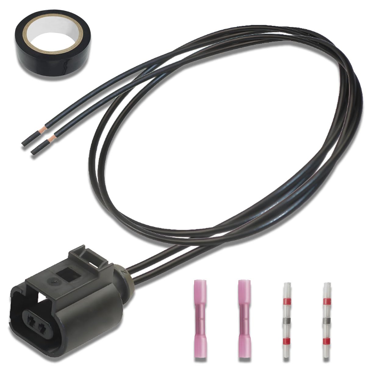 ZAMDOE 1J0973702 Kit de réparation prise de capteur connecteur ABS ESP pour Audi A1 A2 A3 A4 A5 A6 A7 A8 S3 S4 S5 S6 S7 S8 pour VW T4 T5 T6 pour Seat pour Skoda Capteur Température