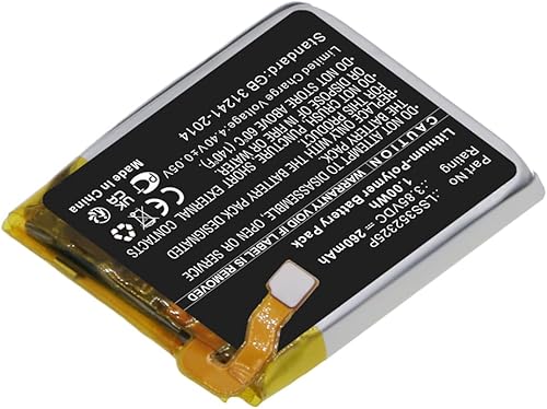 Miniatura 3 de MPF Products Reemplazo de batería LSS352325P de 260mAh compatible con Fitbit Versa 3 Fitness Smartwatch FB511