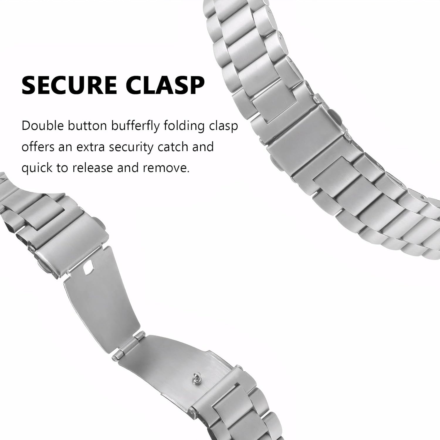 Compatible with Apple Watch Band 49mm 46mm 45mm 44mm 42mm 41mm 40mm 38mm, Stainless Steel Metal Strap Replacement iWatch Bands for Apple Watch Series 11 10 9 8 7 6 5 4 3 2 1 Ultra3/2/1 SE3/2/1