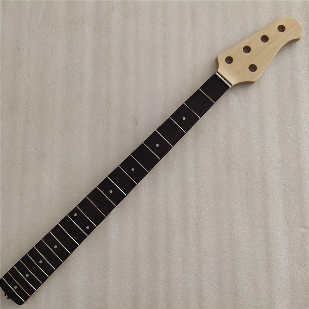 Buy SRLIWHITE 5 String le 21 Frets Bass Guitar Neck Replacement