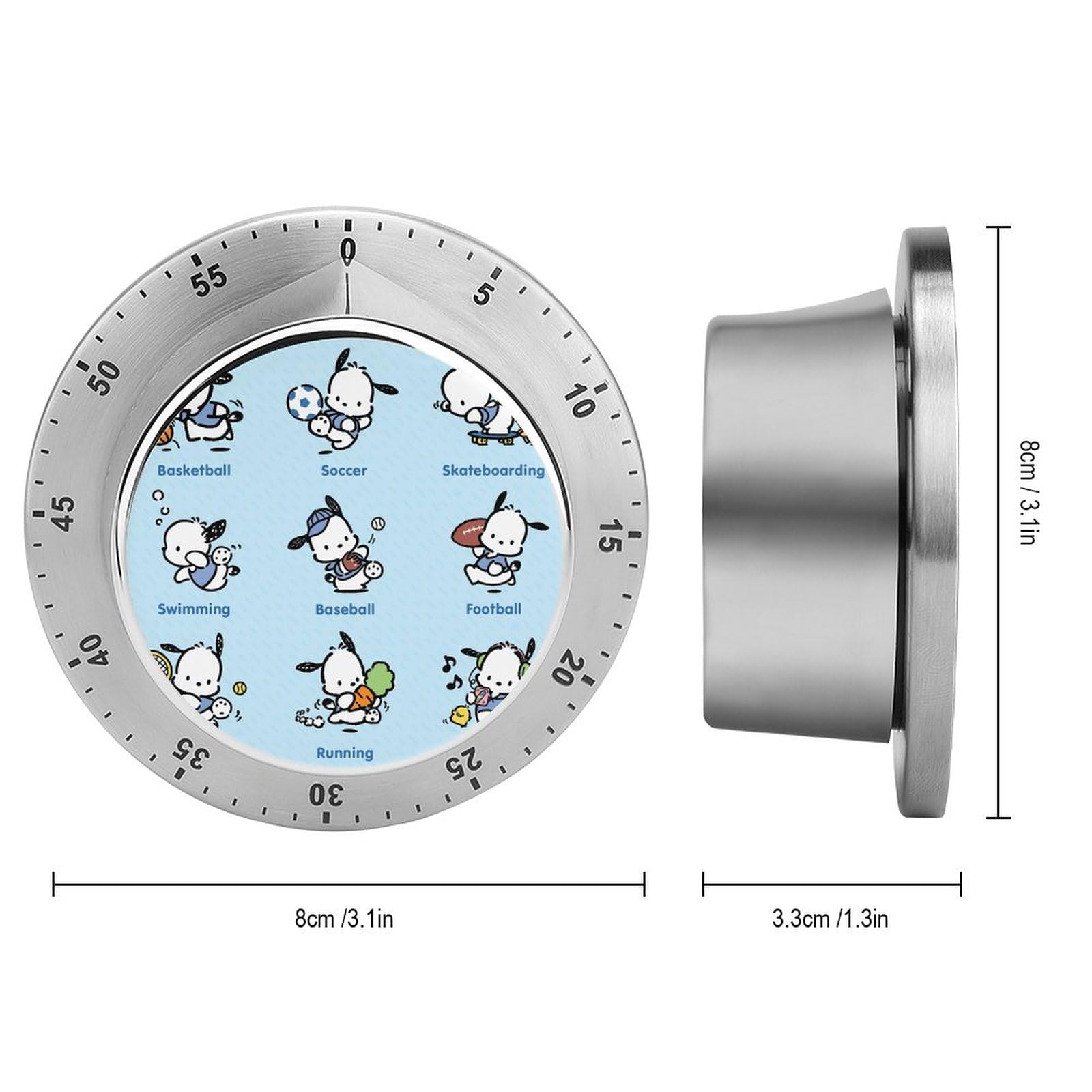 Amazon｜ポチャッコ タイマー キッチン 可愛い タイマー 勉強 防水