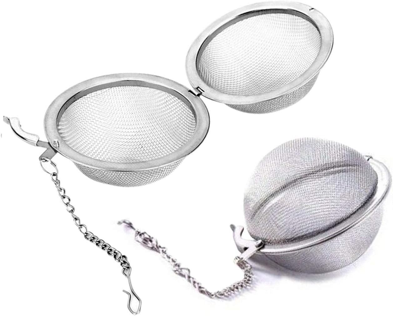 Orret Home Metal Top Çay Süzgeci,Topuz Çay Filtresi,Bitki Ve Yeşil Çay İçin Paslanmaz Süzgeç,Bardağa Asılabilir Topuz Çay Süzgeci