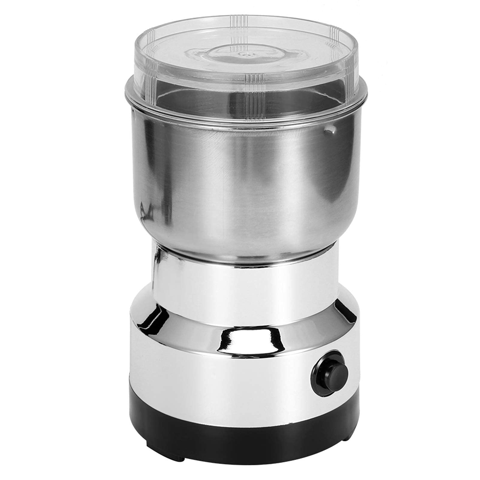 Macinacaffè elettrico, in acciaio inox condimento caffè noci cereali macina erbe frantoio frantoio frullatore utensile da quantità di macinazione 100g/3.5oz