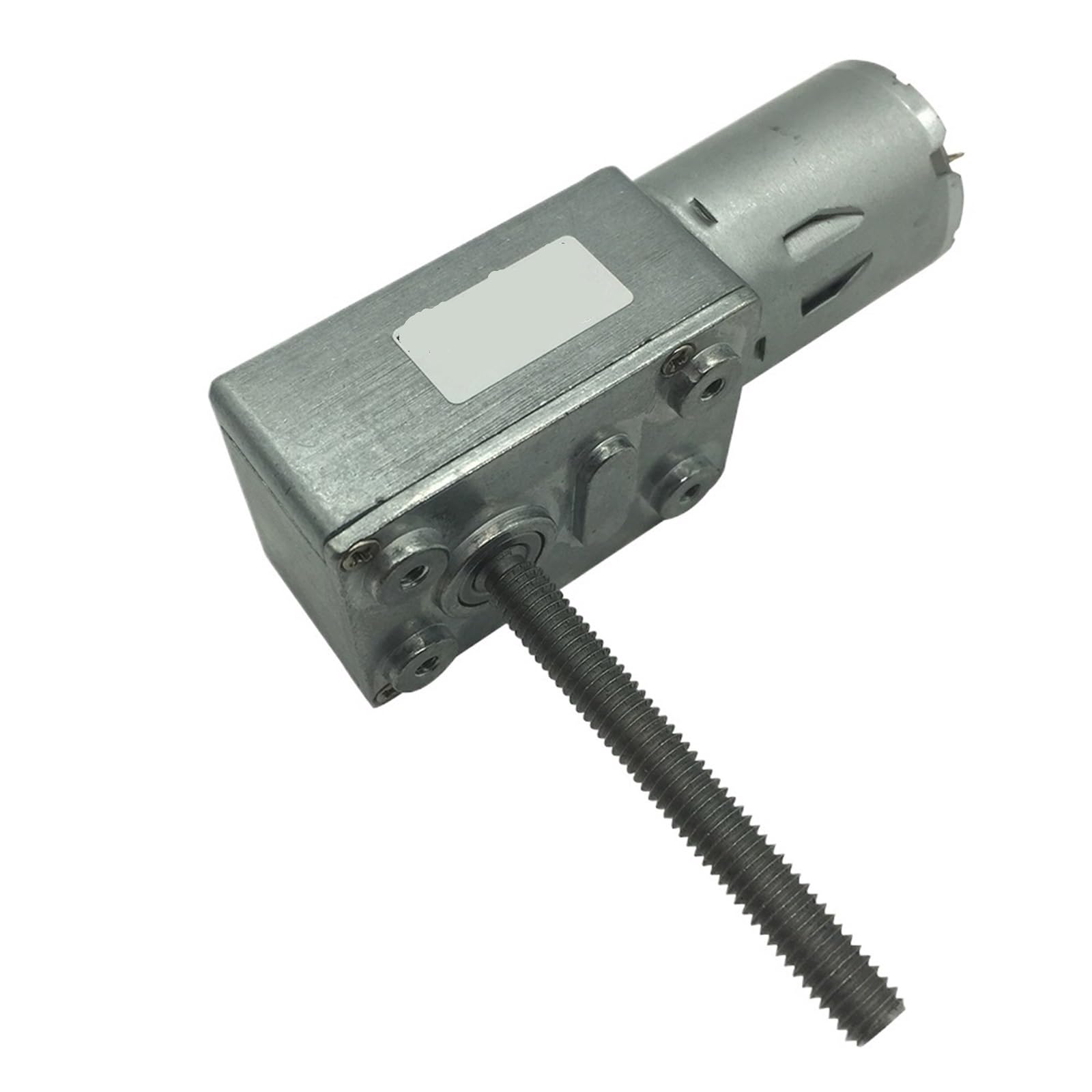 4632-370 12 V V DC reduktor przekładni ślimakowej M6 długość wału śrubowego 50 mm 24 V motoreduktory ślimakowe silnik odwrócony samoblokujący (40RPM_12V)
