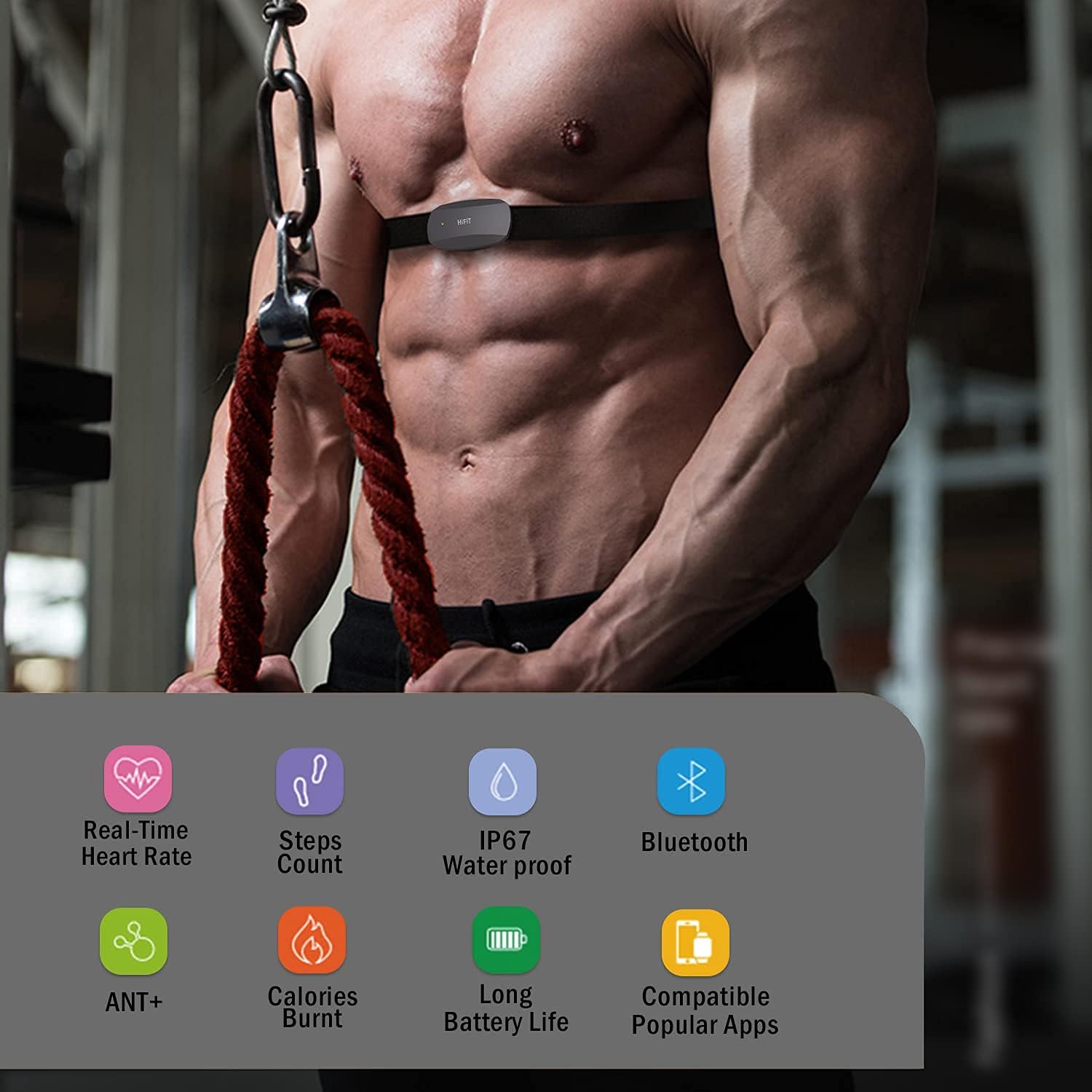 5.3 khz chest strap heart rate monitor