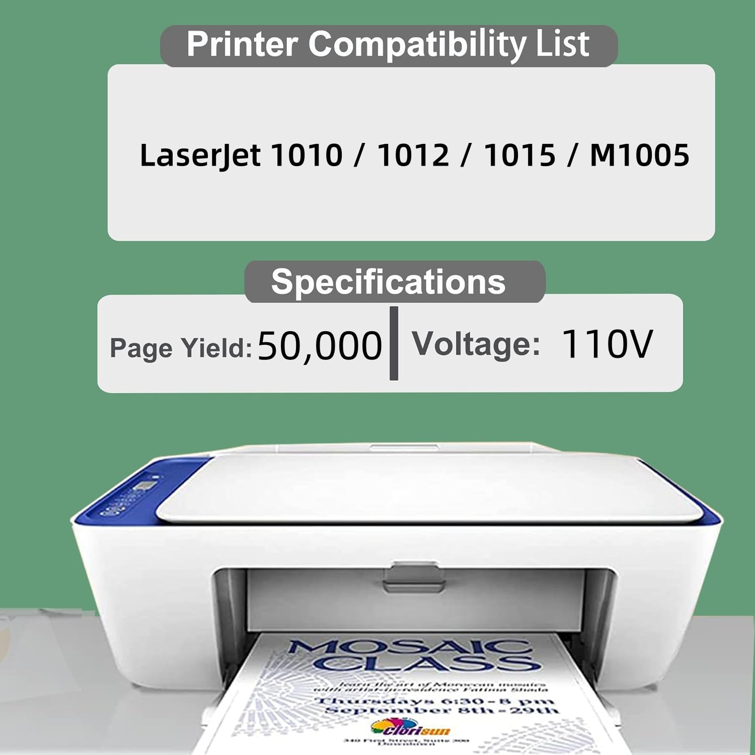 JUNTINE RM1-0654 Fuser Unit Replacement for HP RM1-0654 Fuser Unit Compatible with HP Laserjet 1010 1012 1015 M1005 Printers(110V- 50K)