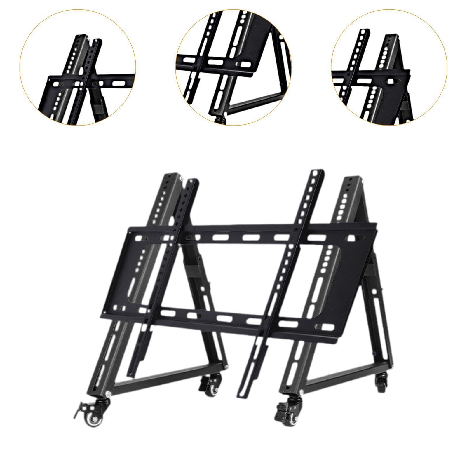TABOJS Soporte para TV Ajustable de Baja Altura con Ruedas móvilesMueble versátil de Oficina en casa para ángulos de visión Flexibles y Soporte estableModern Cali