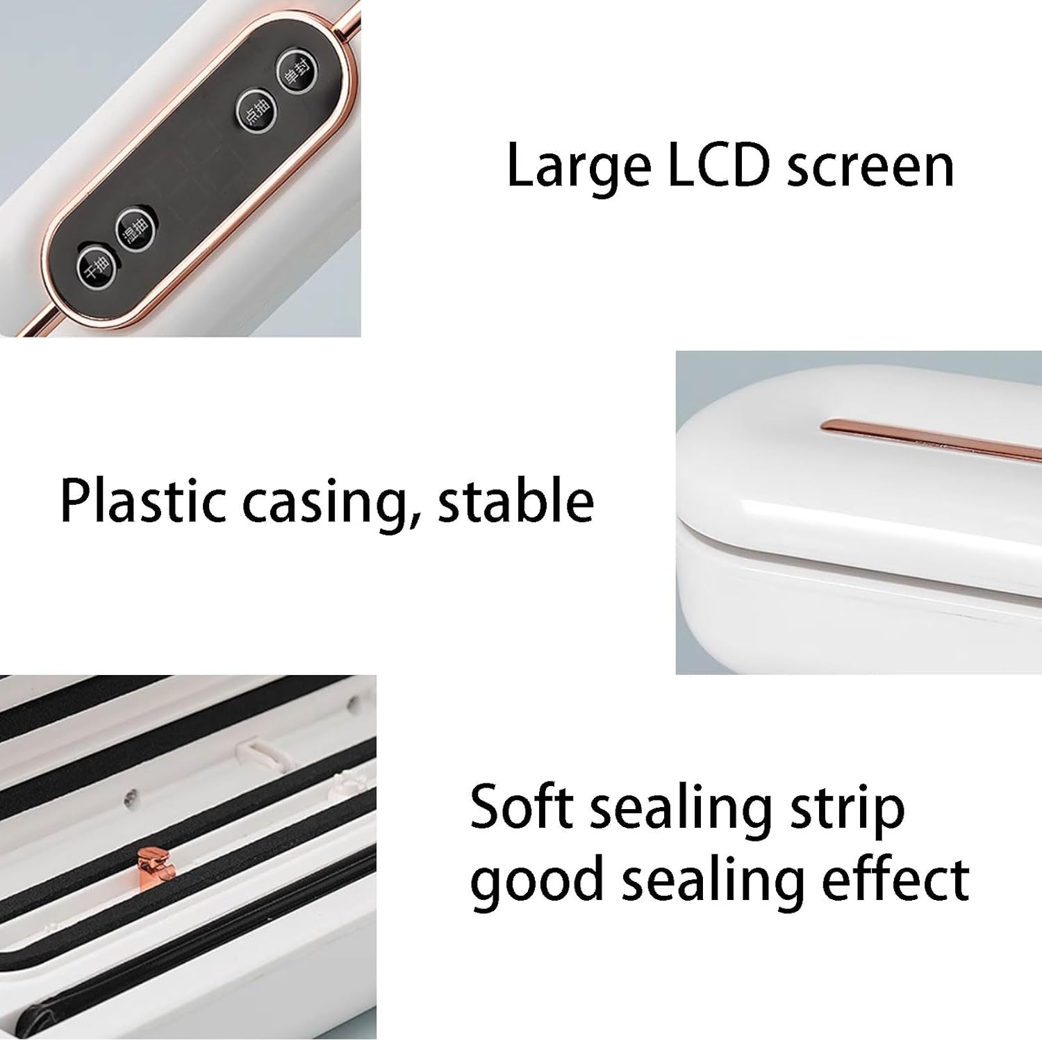 ポータブル プラスチック真空シーラー強力な軽量完全自動シーラーホームキッチンに最適なデジタルカウントダウンタイマーに最適 強力