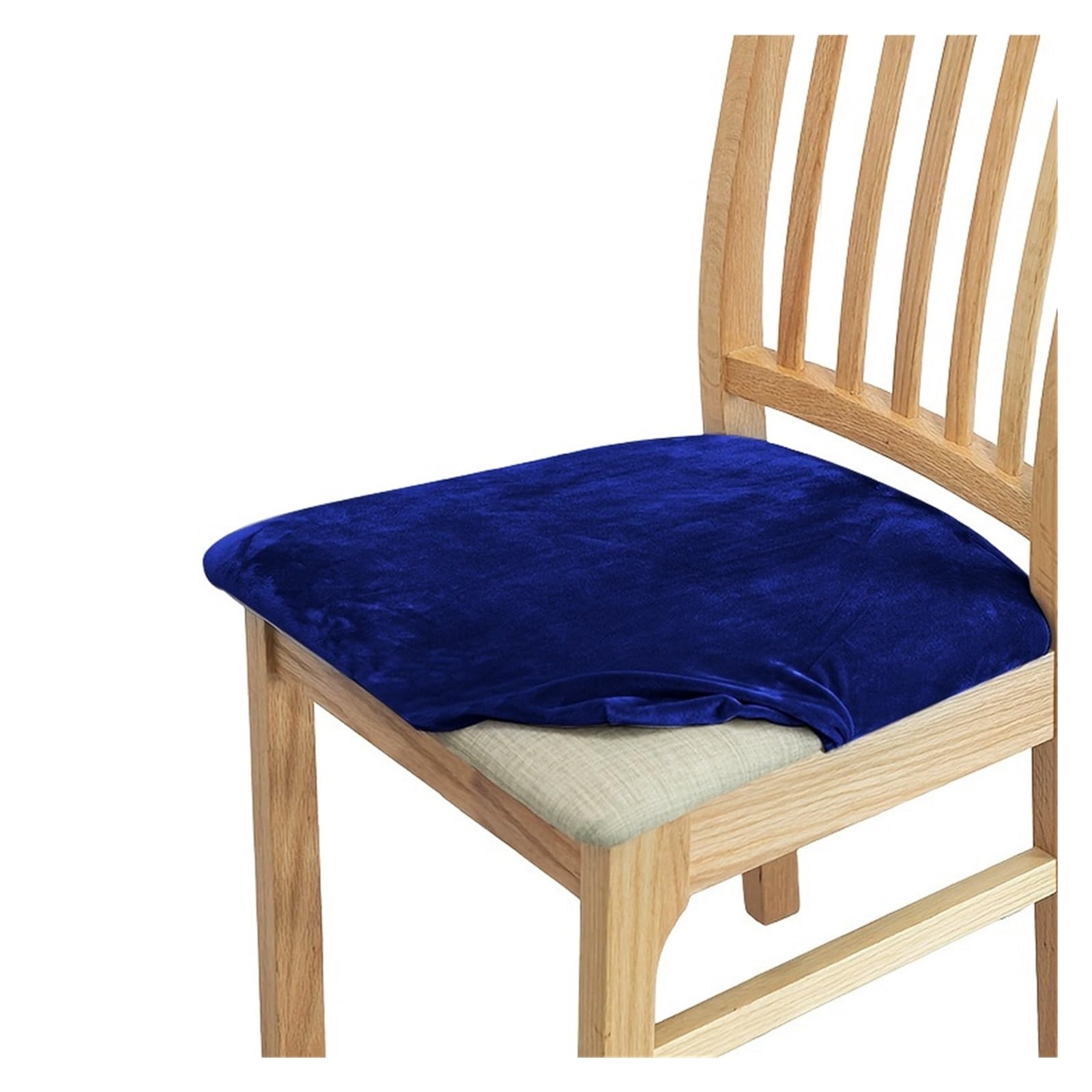 FVDZRFIE Chair Covers 1/4/6/8 Velvet Chair Cushion Cover Solid Color Chair Cover Winter warm Chairs Seat Cover(Color 9,8PCS)