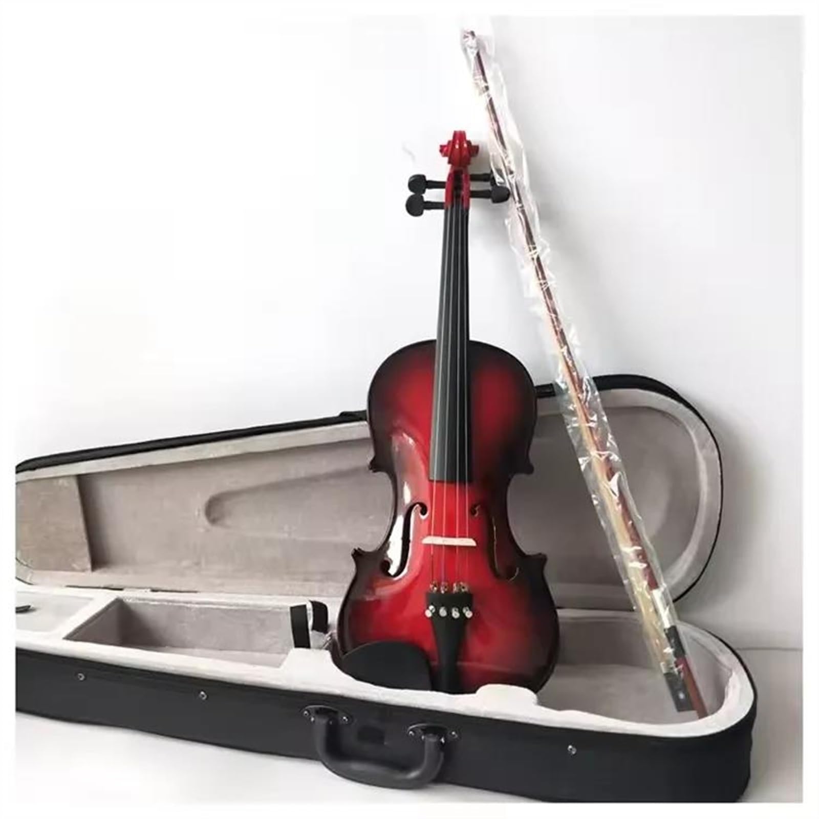 Violine Professionelle Handgefertigte Massivvioline In Voller Größe Mit Koffer Für Anfänger(4/4)