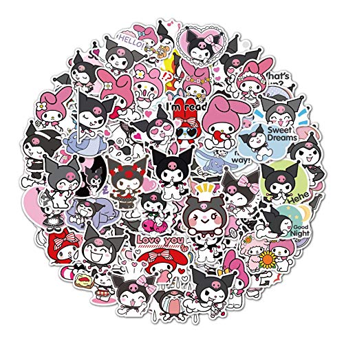 Pack de 100 pegatinas de vinilo impermeable de dibujos animados para botellas de agua, bicicletas, coches, ordenadores portátiles, agendas, monopatines, pegatinas de dibujos animados de grafiti Cover