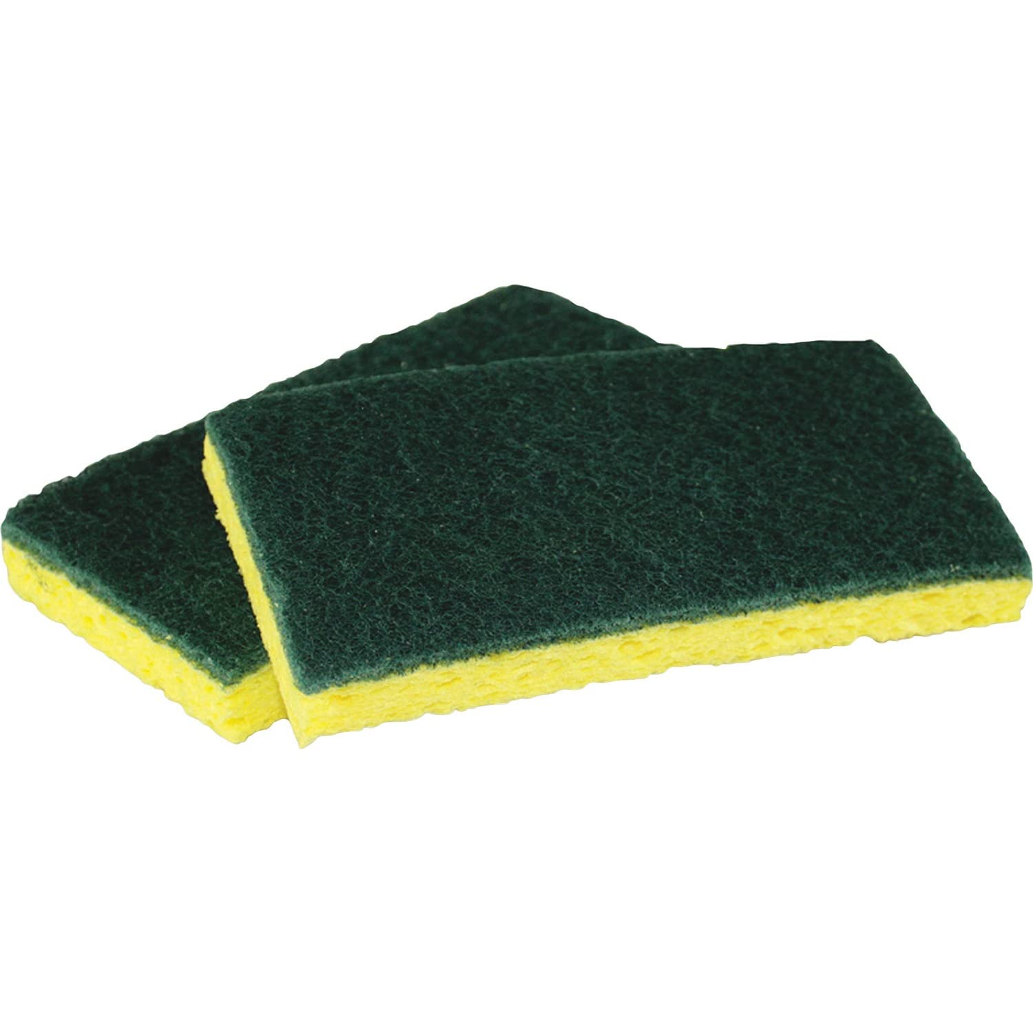 Impact Products Cellulose Scrubber Sponge - 0.9 X 3.2 X 6.3 - 6/pack - Yellow, Green