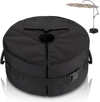 Flagest Parasol Base Weights Bags, Heavy Duty Umbrella Sandbag, Up to 40kg