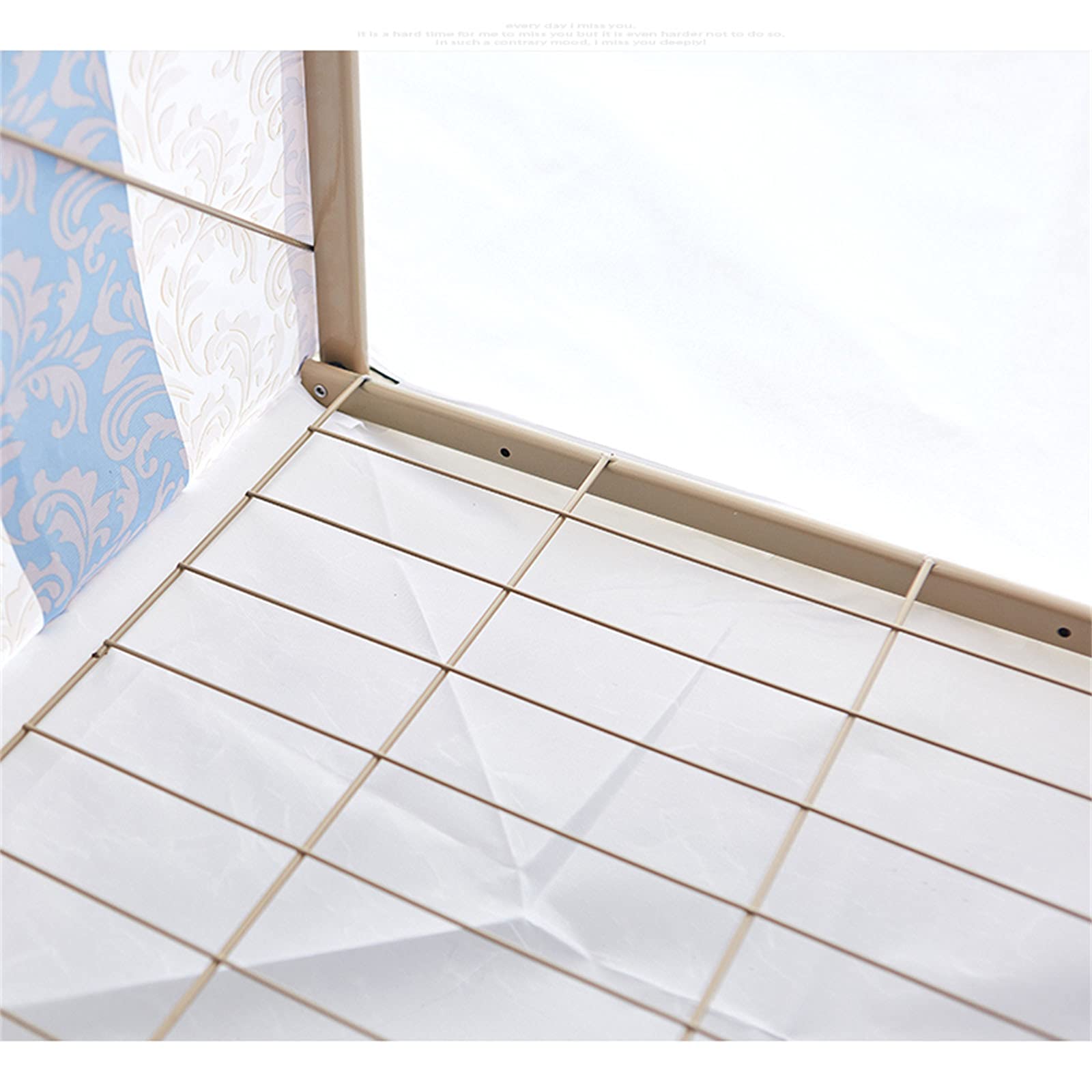 Armario para el hogar, Armario Plegable con Cremallera de Tela portátil, Armario telescópico Resistente, Barra para Ropa, Estante para Ropa (B 160 * 95 * 45CM)