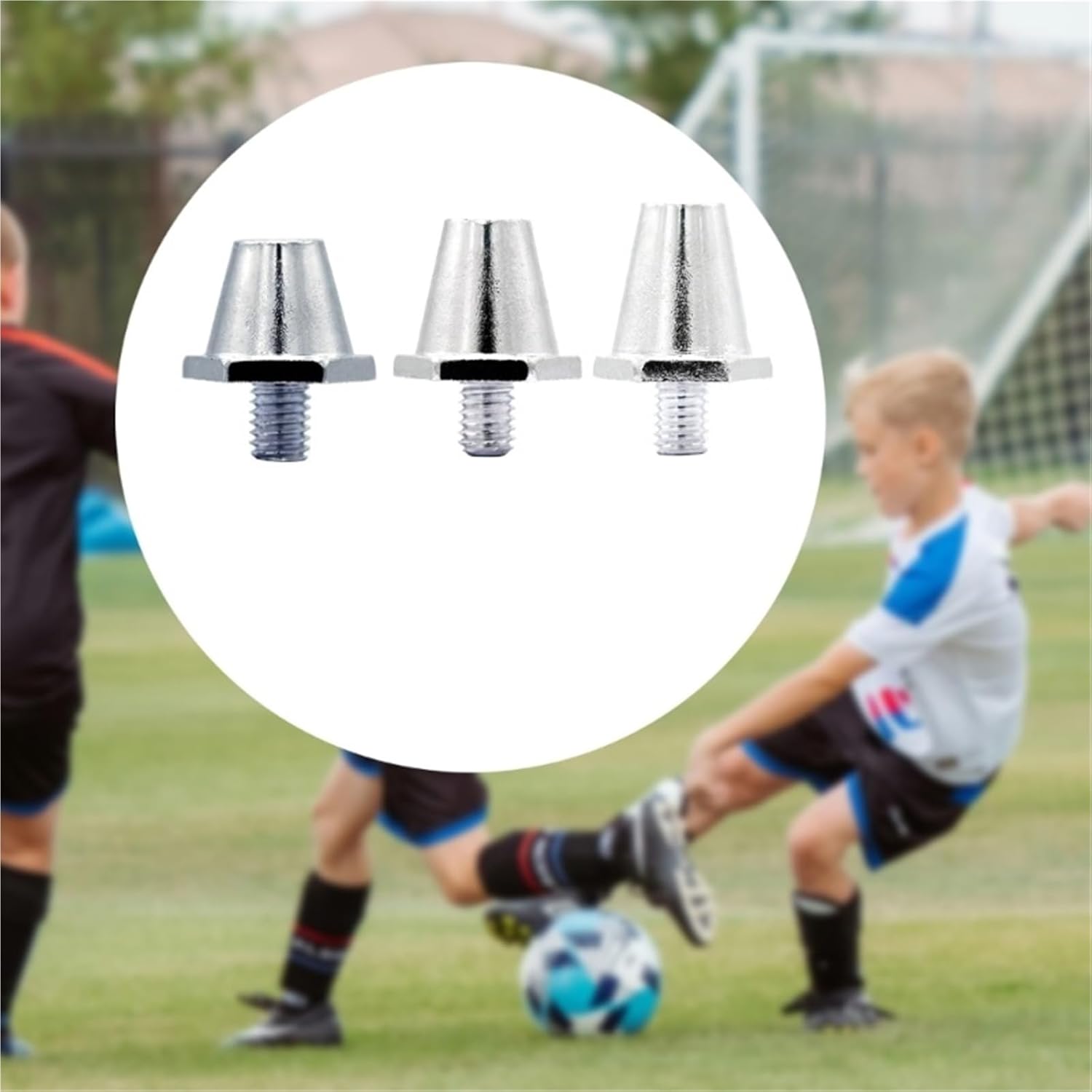 Plastic Studs for Soccer Cleats 40 PCS Aluminum Football Boot Spikes Soccer Replacement Cleats Track Shoes Accessor