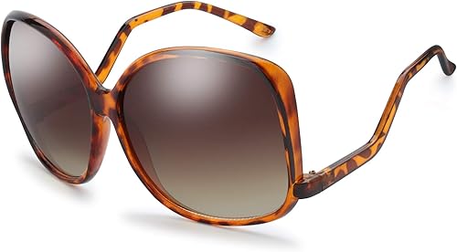Gafas de sol de moda de mariposa híbridas de ojo de gato Jackie O cuadrado de gran tamaño para mujer - exquisito embalaje