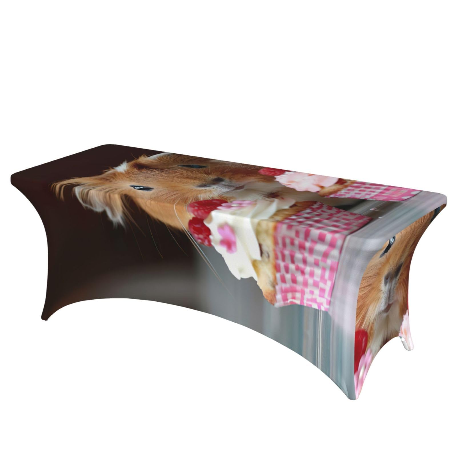 Guinea Pigs And Cupcakes Print Rectangular Tablecloth Dining Party Home Office Wedding Outdoor Events Table Cover