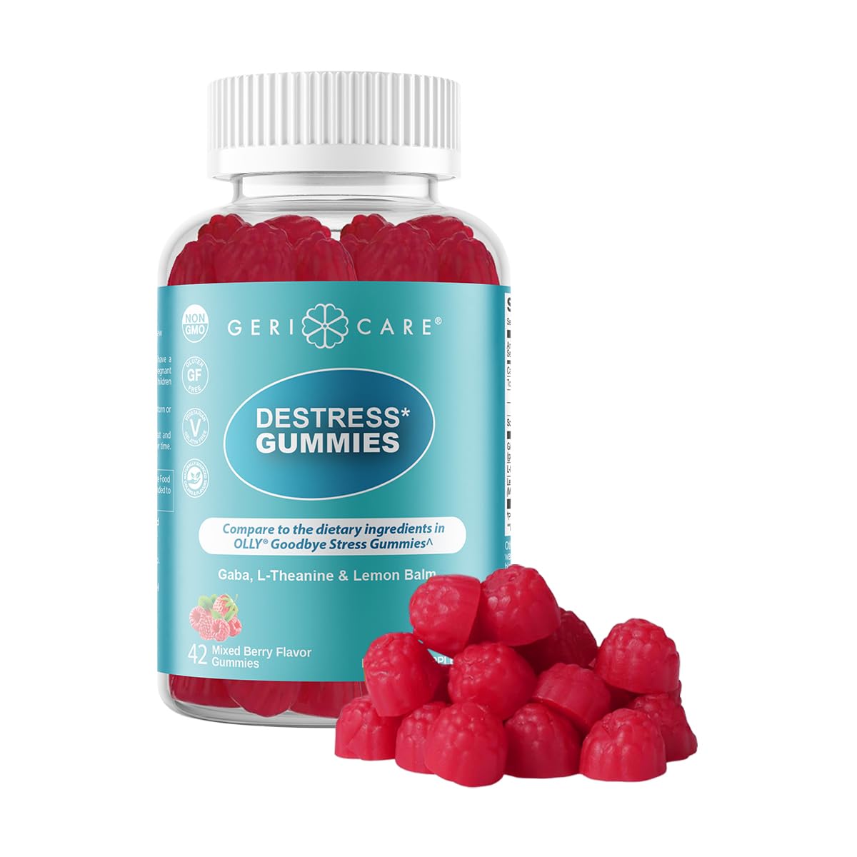 Amazon.com: GeriCare DeStress Gummies with GABA, L-Theanine