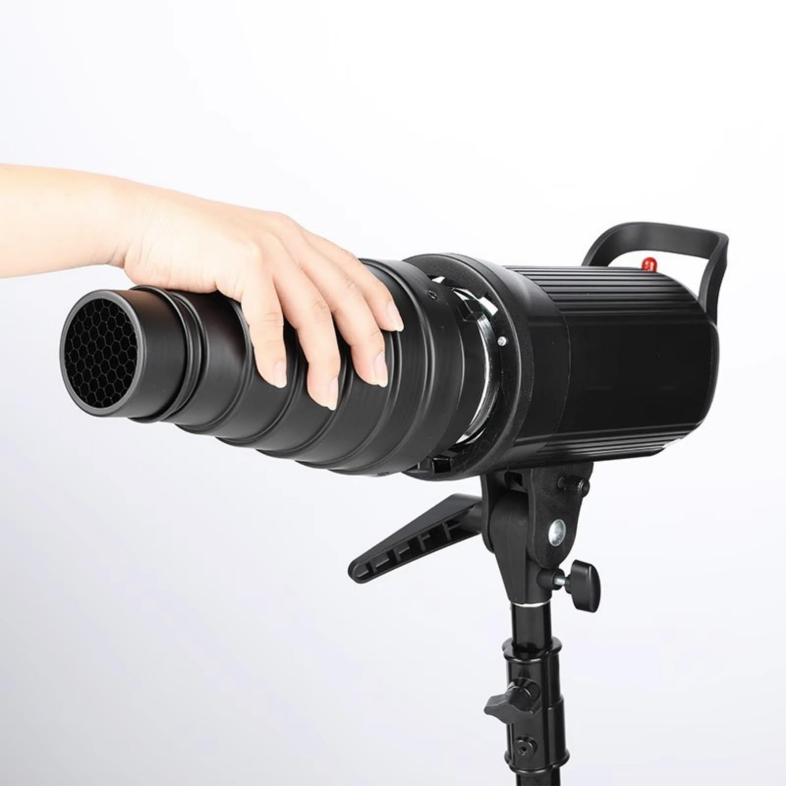 Ensemble de snoot conique améliore le contrôle de la lumière pour les photographes créatifs et les amateurs en aluminium pour montage Bowens Outil de photographie commerciale