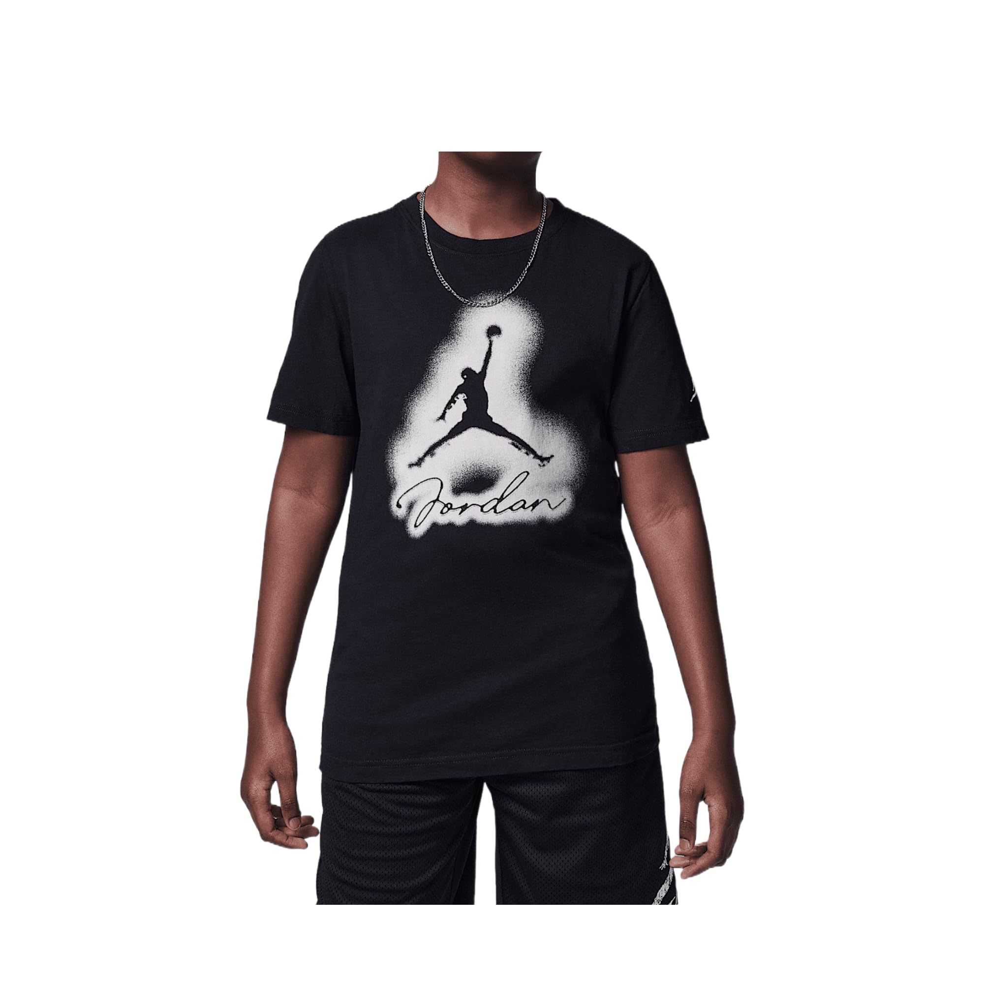 Jordan MVP Big Kids Airbrushed Jordan T-shirt (czarny, 95D622-023)