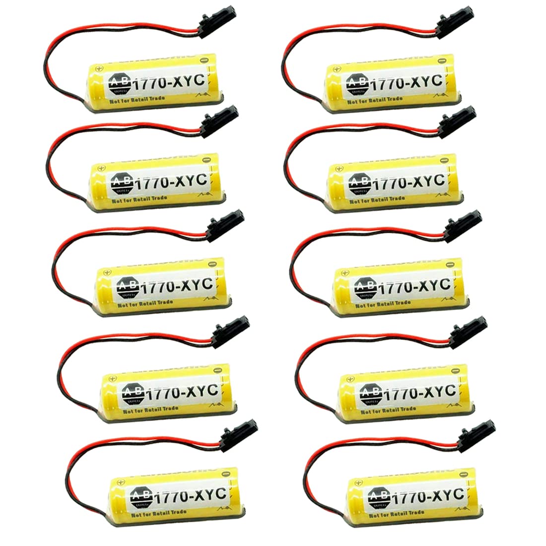 STEPMAX 10PCS 3V 1800mAh 1770-XYC Battery for PLC 1770-XYC/A 1770-XYB Cell