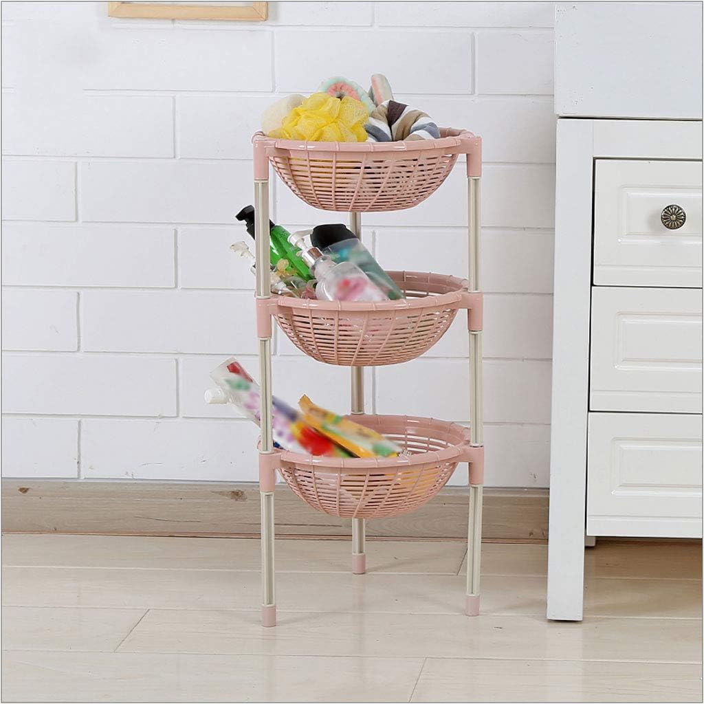 Kitchen Storage Rack Detachable Rack Storage Rack Multi-Color Optional Rack Kitchen Rack Storage (Color : White, Size : 4 Layers) (White 3 Layers)