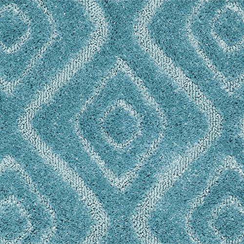 Image of Super Ultra Modern Soft Shaggy Handcrafted Anti-Skid Silk Touch Carpet, Size 5x5 Square Feet, Color MULTI2