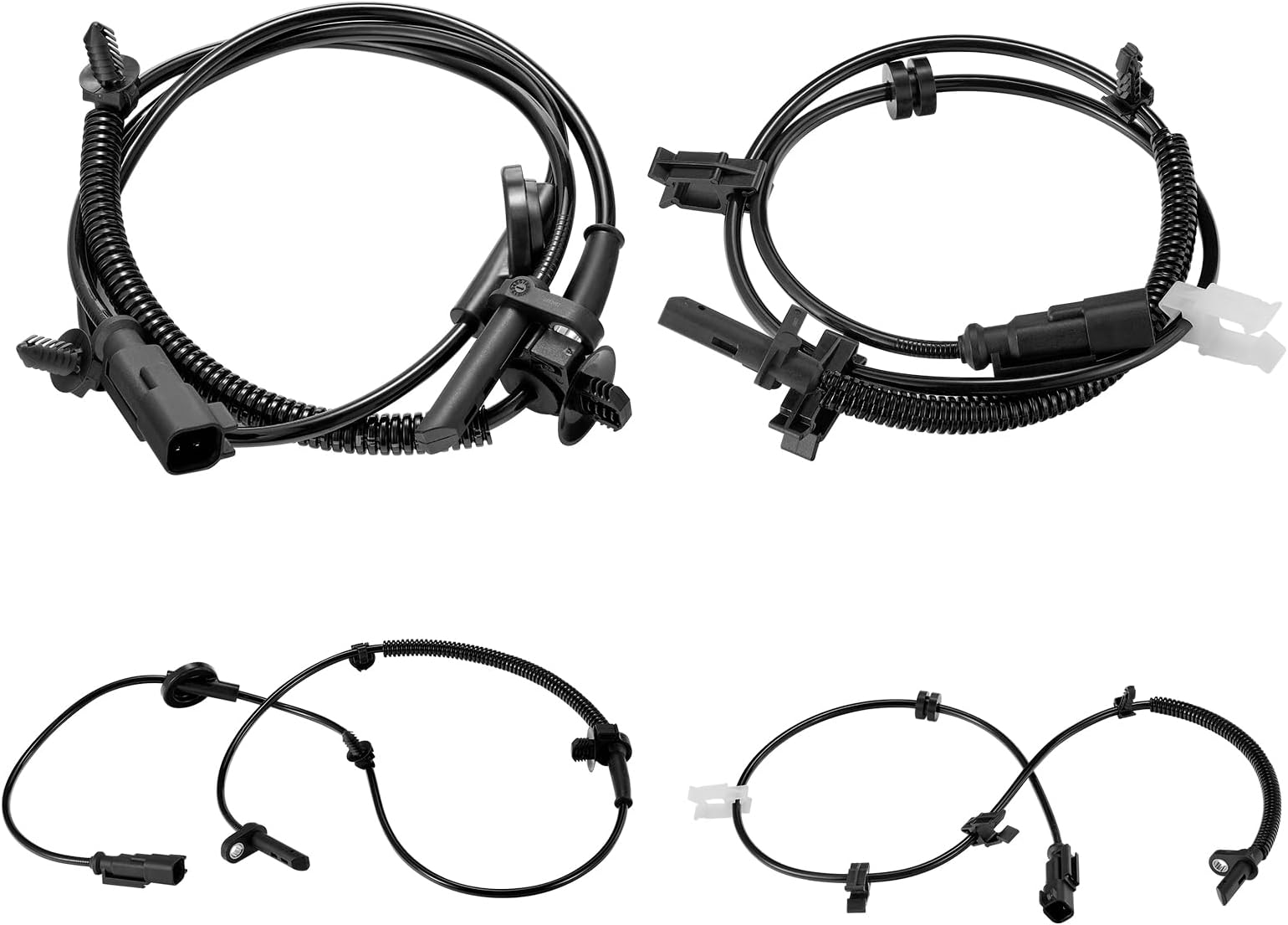 SPEEDWOW 4Pcs ABS Wheel Speed Sensor Front Rear Left Right Compatible with 08 09 2010 2011 2012 2013 2014 2015 2016 2017 Enclave Chevy Traverse GMC Acadia Saturn Outlook 17 Acadia Limited 22739727