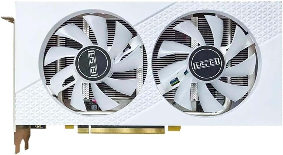 AMD RX 580 8GB GDDR5 256bit GPU White RGB Desk Computer Gaming Graphics