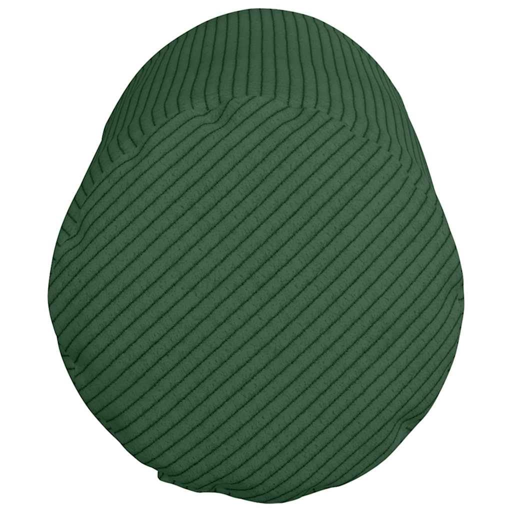 Poduszki bolster 2 sztuki, ciemnozielone, Ø 15 x 40 cm, tkanina sztruksowa, poduszka ozdobna na kanapę, sofę, łóżko, do domu, biura