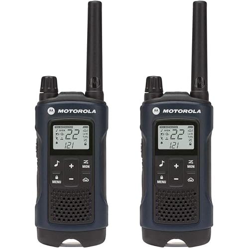 MOTOROLA SOLUTIONS Talkabout T460 Rechargeable Two-Way Radio Pair (Dark Blue)