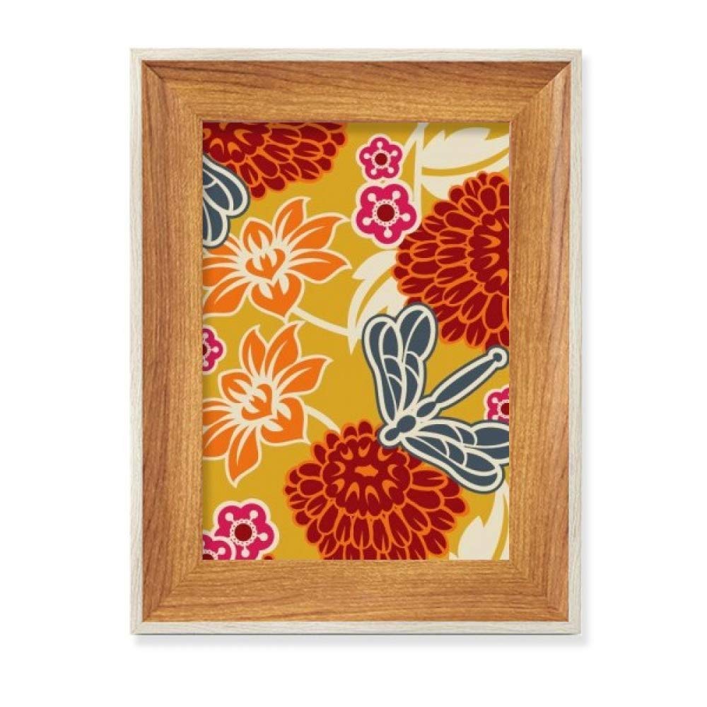 Cadre de photo en bois style japonais en fleurs pour sublimer votre décoration de salon