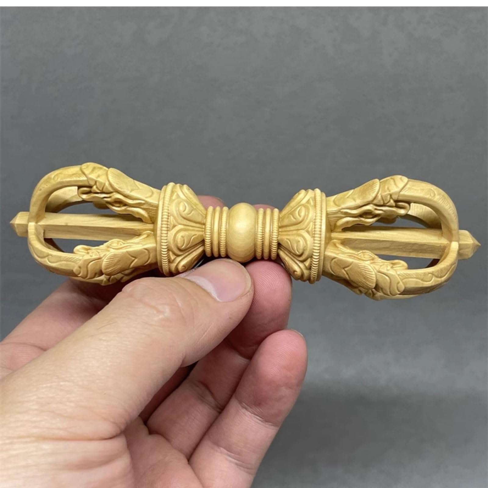 Amazon｜五鈷杵 木製(長さ11cm)◇密教で使われる仏具・密教法具・寺院